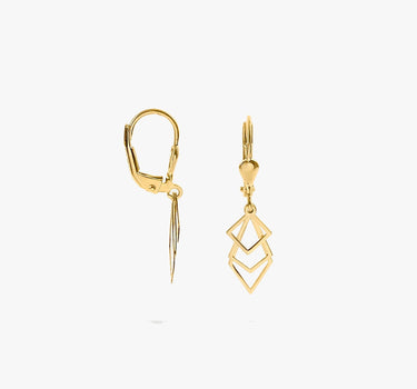 Geometric Earrings | 14K Solid Gold Mionza