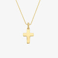 Gold Cross Necklace | 14K Solid Gold - Mionza Jewelry-14k cross necklace, christmas gift, cross necklace gold, cross necklace women, dainty cross pendant, faith necklace, gift for her, gift for mom, gold cross necklace, gold cross pendant, rose gold cross, side cross necklace, solid gold cross, tiny cross necklace