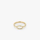 Hollow Cloud Ring | 14K Solid Gold