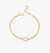 Knot Bracelet| 14K Gold Vermeil - Mionza Jewelry-14k gold vermeil, bestfriend bracelet, gift for mom, gift for women, gold vermeil jewelry, infinity bracelet, knot bracelet, knot bracelet 18k, knot bracelet gold, knot bracelet silver, love knot bracelet, mothers day jewelry, tie the knot