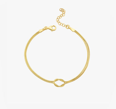 Knot Bracelet| 14K Gold Vermeil Mionza