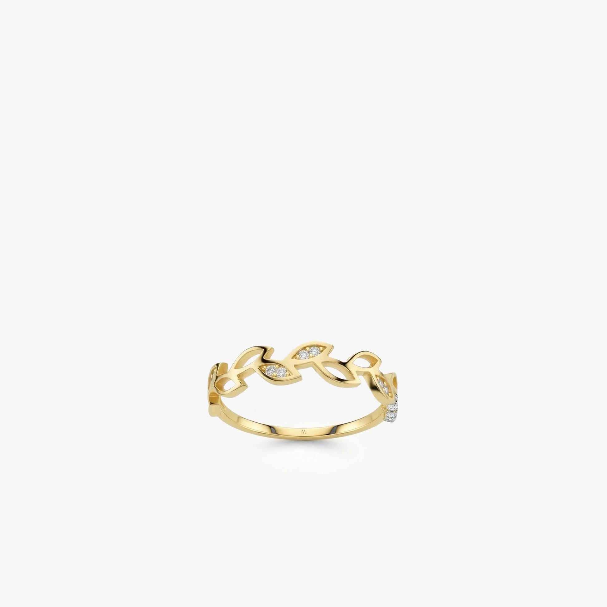 Laurel Leaf Ring | 14K Solid Gold