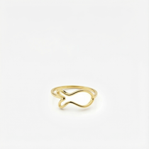 Lucky Fish Ring in 14K Solid Gold