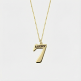Lucky Number Necklace | 14K Solid Gold