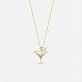 Martini Necklace | 14K Solid Gold