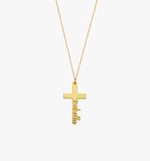 Cross Name Necklace | 14K Solid Gold - Mionza Jewelry-Baby Girl Cross, Baptism Gift for Her, Christian Necklace, Confirmation Gift, Cross Name Necklace, cross necklace, Cross Necklace Gold, Gift Cross Necklace, gift for bestfriend, Gift for Her, Name Cross Necklace, name necklace, Tiny Cross Necklace