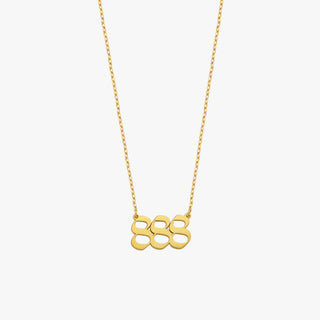888 Angel Number Necklace | 14K Solid Gold - Mionza Jewelry-111 necklace, 444 necklace, 888 necklace, 888 necklace gold, angel numbers, custom necklace, date necklace, gift for mom, gold number necklace, lucky necklace, mothers day gift, number necklace, personalized gift