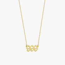 999 Angel Number Necklace | 14K Solid Gold - Mionza Jewelry-999 Necklace, 999 silver necklace, angel numbers, custom date necklace, custom necklace, date necklace, gift for mom, gold 999 necklace, gold number necklace, lucky necklace, mothers day gift, number necklace, personalized gift