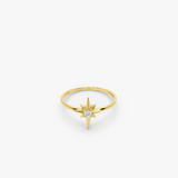 North Star Ring | 14K Solid Gold