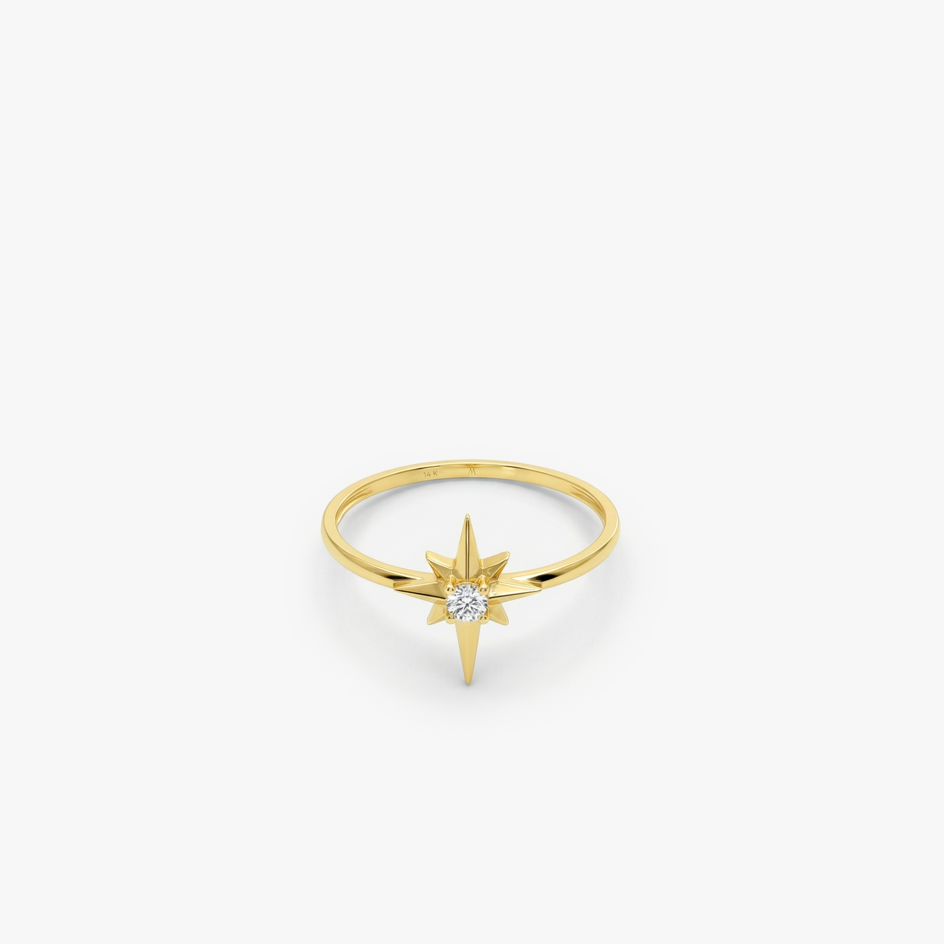 North Star Ring | 14K Solid Gold