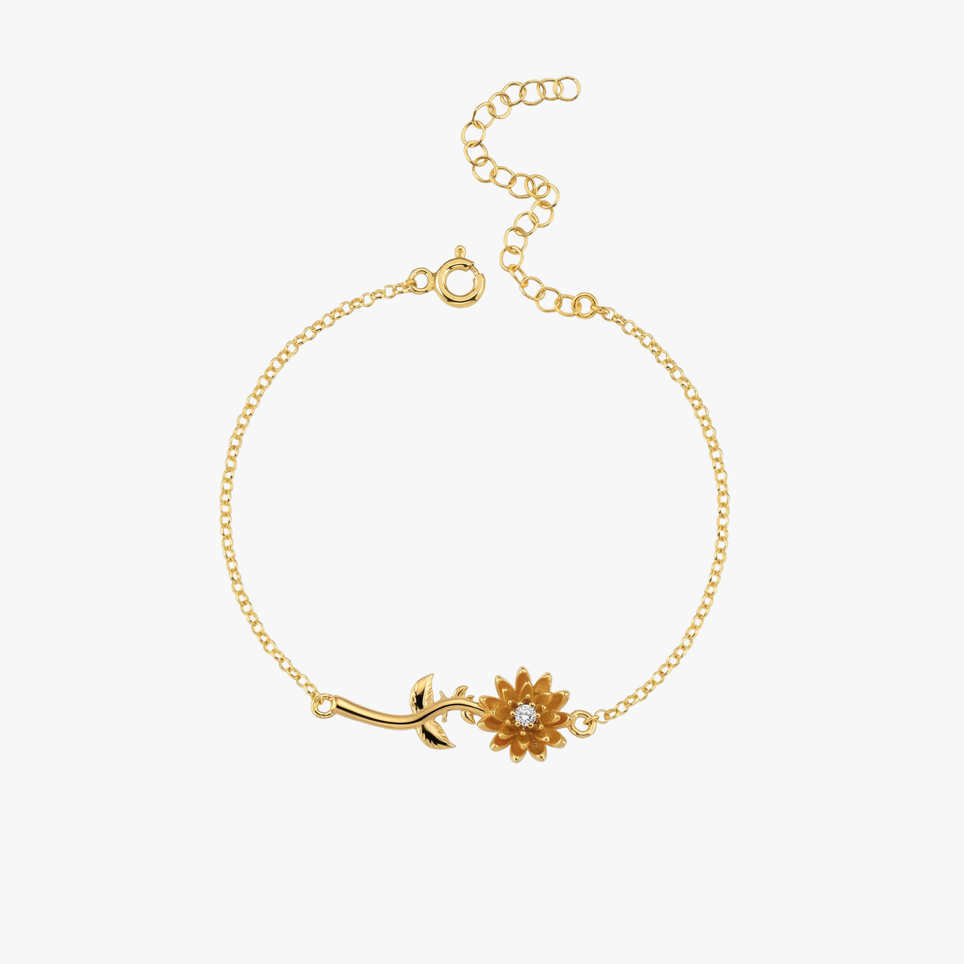 November Birth Flower Bracelet | 18K Gold Vermeil