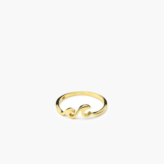 Ocean Wave Ring | 14K Solid Gold