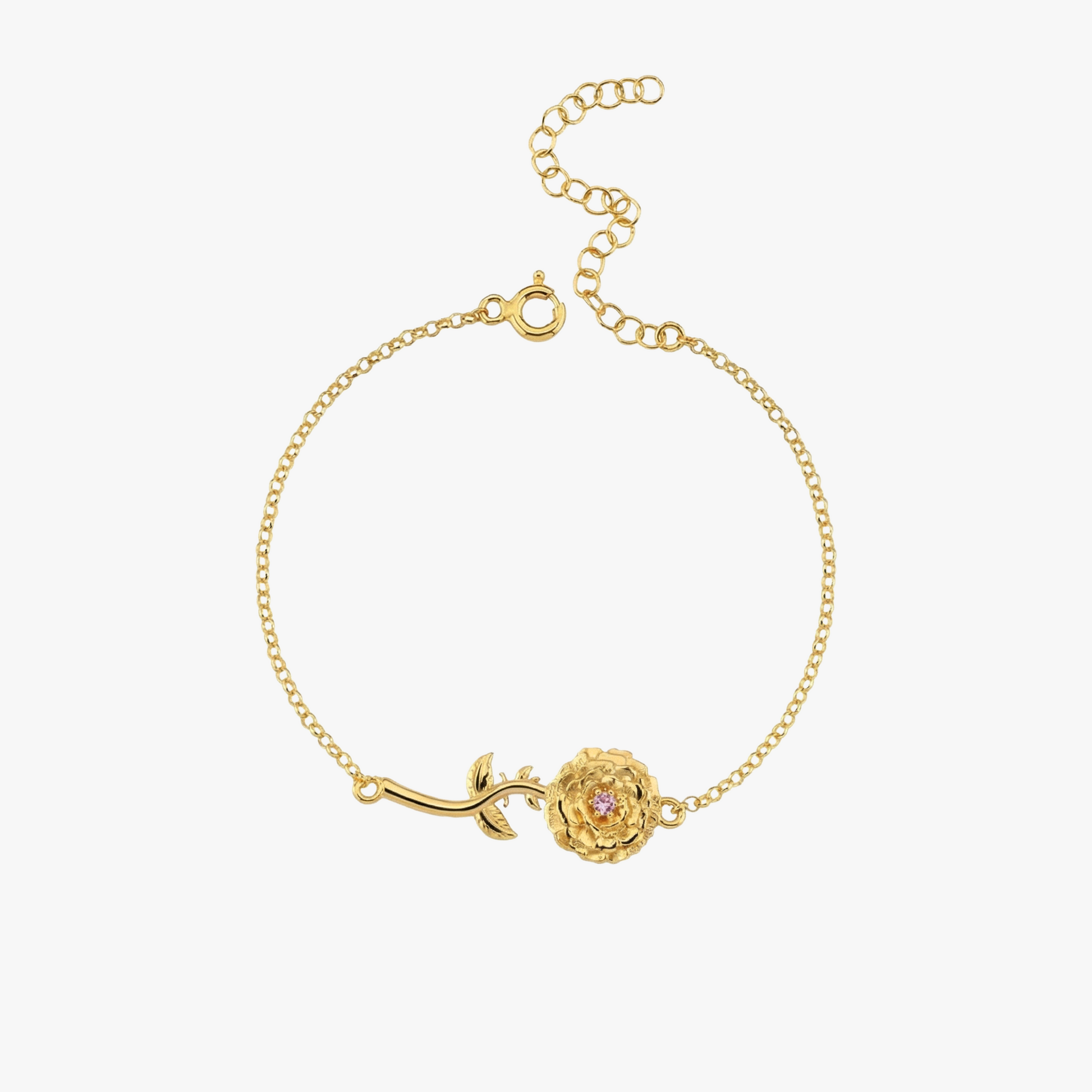October Birth Flower Bracelet | 18K Gold Vermeil