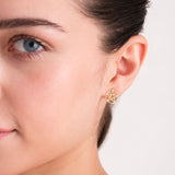 Pentagram Earrings | 14K Solid Gold