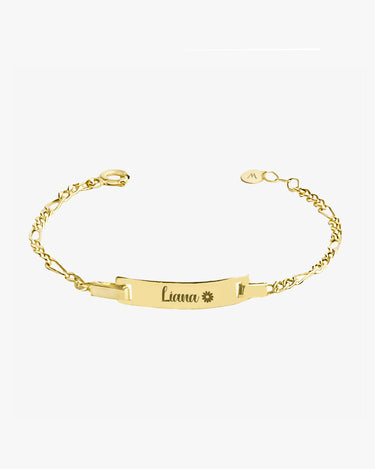 Personalized Baby Bracelet with Name | 14K Solid Gold Mionza
