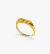 Personalized Birth Flower Ring | 14K Solid Gold Mionza