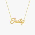 Personalized Necklace with Name | 14K Solid Gold Mionza