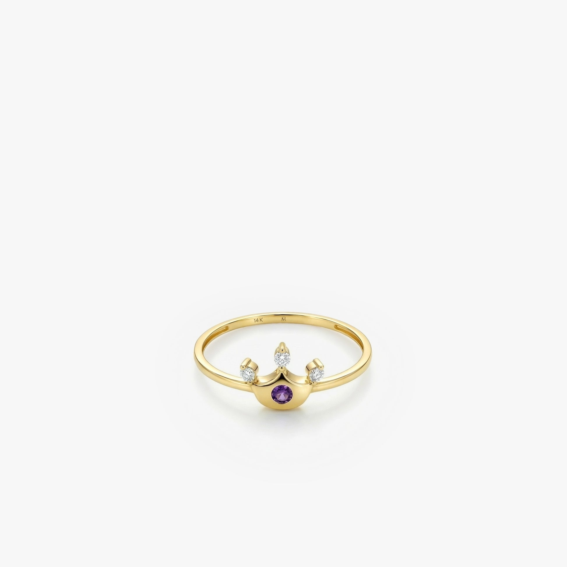 Princess Crown Ring | 14K Solid Gold