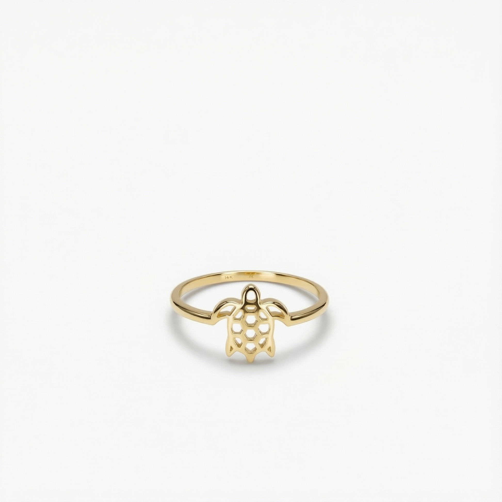 Sea Turtle Ring | 14K Solid Gold