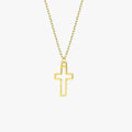 Small Cross Necklace | 14K Solid Gold - Mionza Jewelry-1 year old girl gift, Baby Girl Cross, Baptism Gift, Baptism Gift for Her, Christian Necklace, Confirmation Gift, Cross Necklace Gold, Cross Necklace Women, gift for women, gold cross necklace, gold cross pendant, small cross necklace, tiny cross necklace, Tiny Cross Pendant