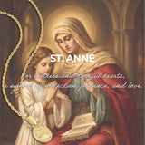 St. Anne Catholic Medal Necklace