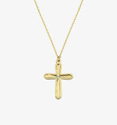 Womens Cross Necklace | 14K Solid Gold - Mionza Jewelry-baptism gift girl, catholic necklace, Cross Necklace Women, Cross Statement, Crucifix Necklace, First Communion Gift, gold cross necklace, grandmother necklace, grandson gifts, grandson ornament, orthodox necklace, Small Cross Necklace, Tiny Cross Pendant