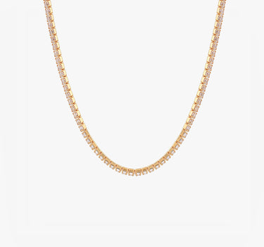 Tennis Necklace | 18K Gold Vermeil Mionza