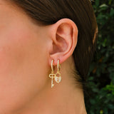 Padlock and Heart Love Earrings | 14K Gold Vermeil