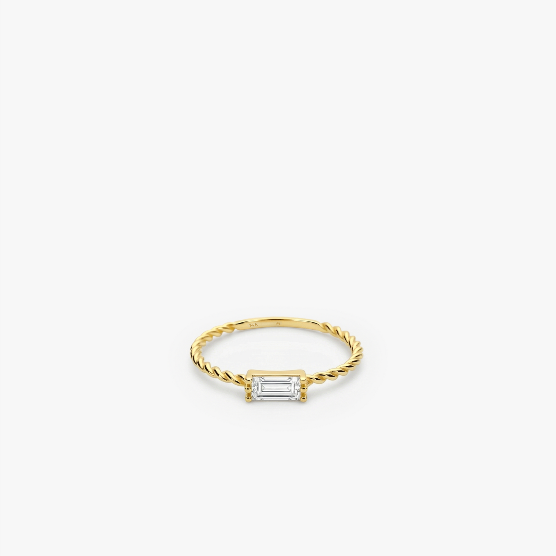 Twisted Band Ring | 14K Solid Gold