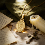 St. Jude Catholic Medal Necklace | 14K Solid Gold