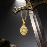 St. Joan of Arc Catholic Medal Necklace | 14K Solid Gold