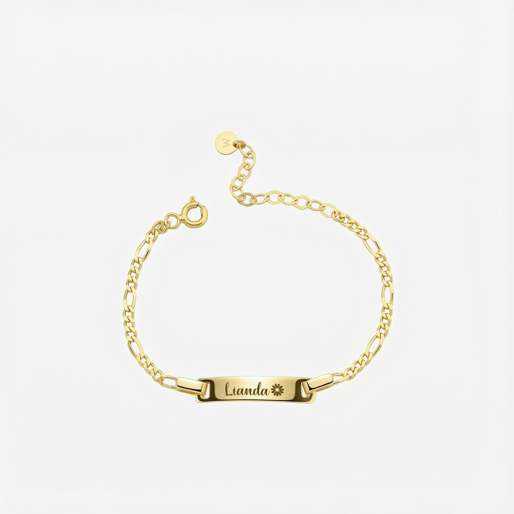 Baby Gold Bracelet with Name | 14K Solid Gold