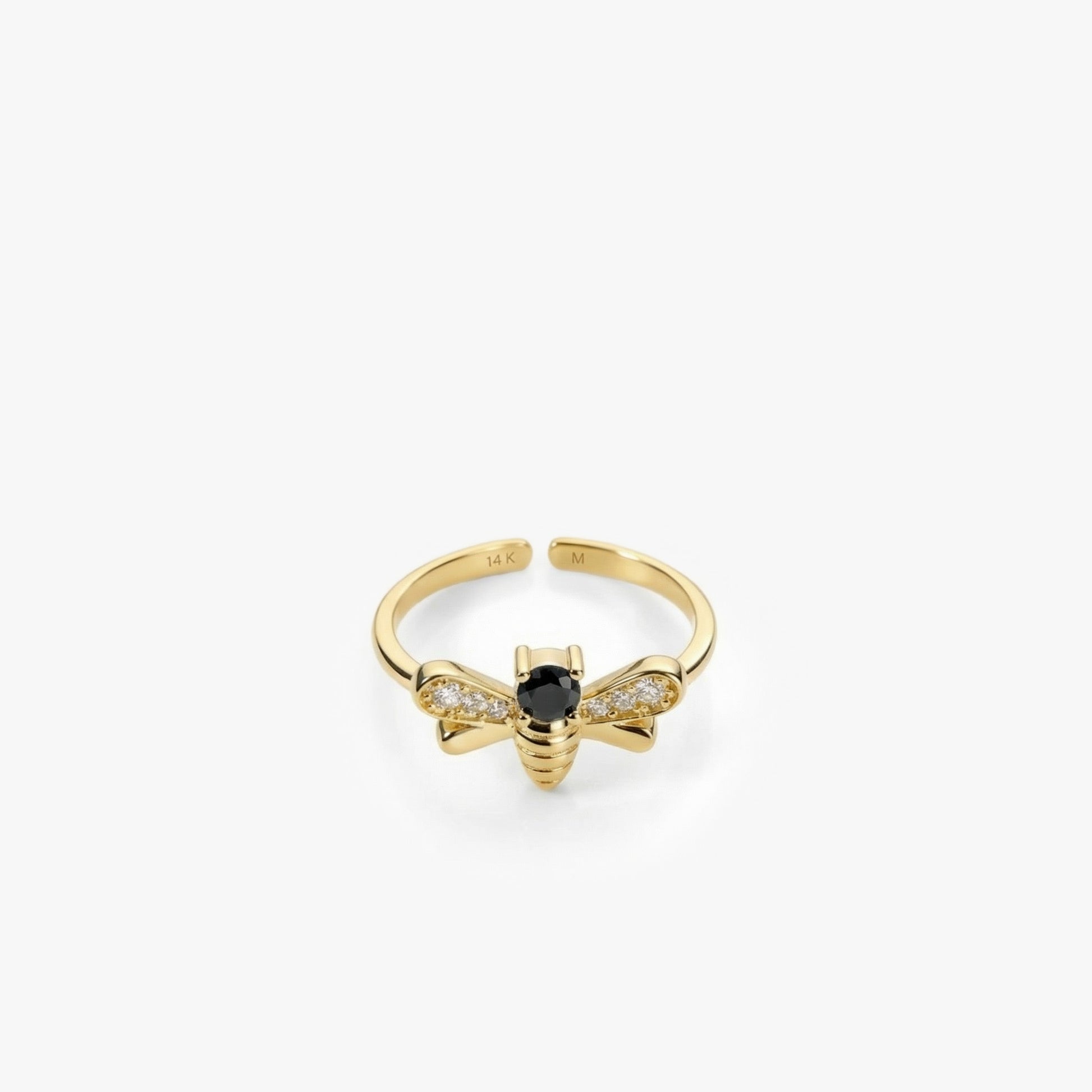 Minimalist Queen Bee Ring | 14K Solid Gold