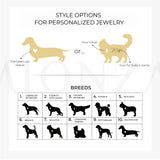 Dog Memorial Necklace | 14K Solid Gold