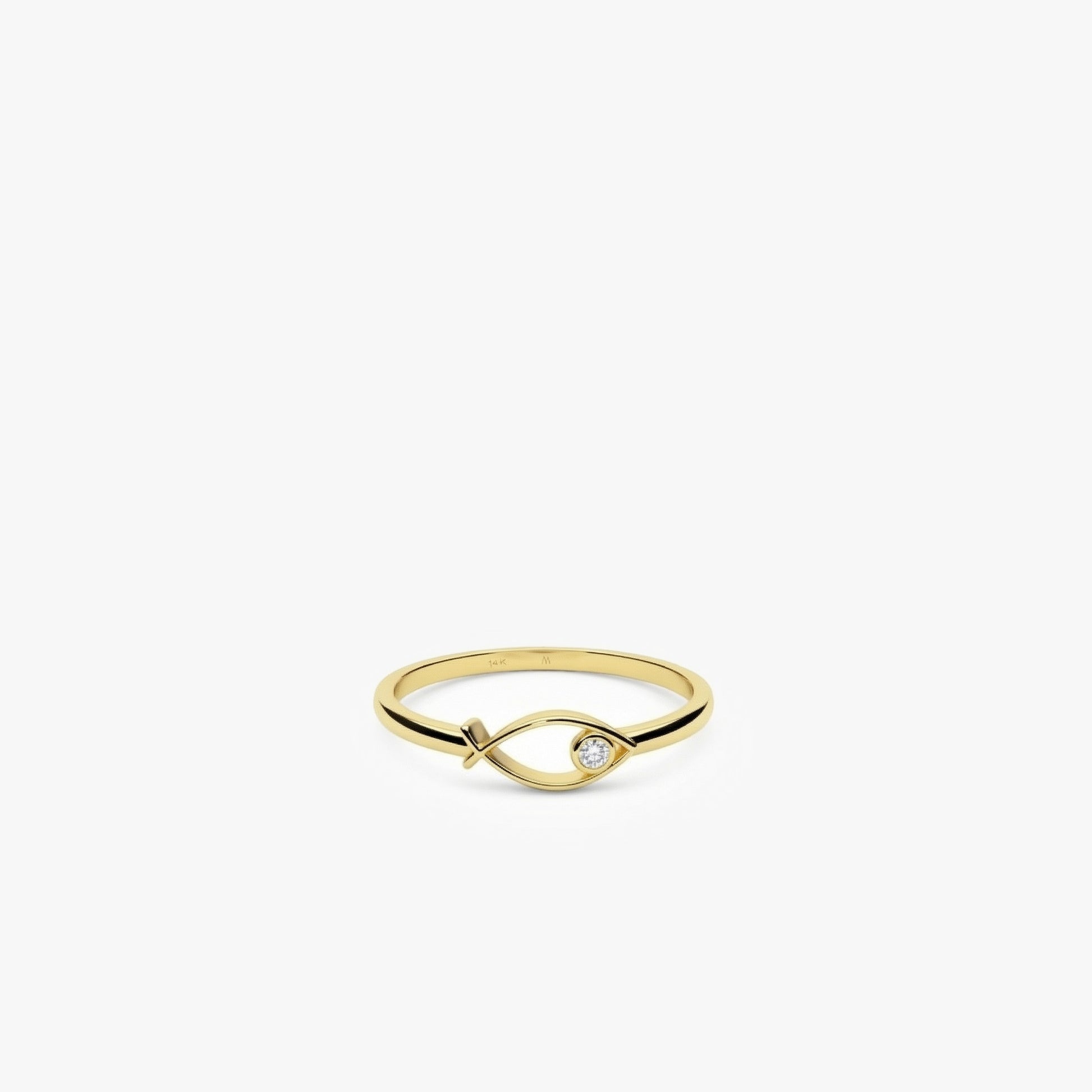 Jesus Fish Ring | 14K Solid Gold