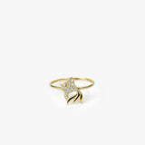 Minimalist Lucky Fish Ring | 14K Solid Gold