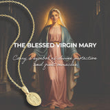 Miraculous Medal Necklace | 14K Solid Gold