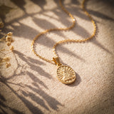 St. Maria Goretti Catholic Medal Necklace | 14K Solid Gold
