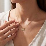 111 Angel Number Necklace | 14K Solid Gold
