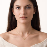 111 Angel Number Necklace | 14K Solid Gold