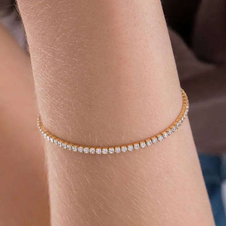 Tennis Bracelet | 18K Gold Vermeil