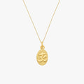 Om Necklace | 14K Gold Vermeil - Mionza Jewelry-14k gold vermeil, buddha necklace, gold om pendant, Meditation Gift, ohm necklace, om necklace gold, om necklace silver, om necklace women, om symbol necklace, protection necklace, religious necklace, summer jewelry, summer necklace