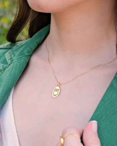 14K Gold Vermeil Owl Necklace for Women, Bird Necklace, Owl Jewelry, Owl Pendant Necklace, Gift for Birthday