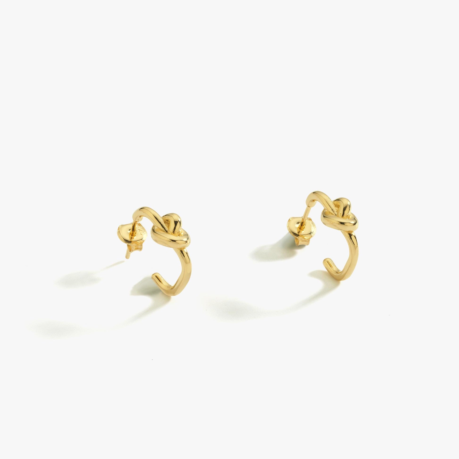 18K Gold Vermeil Love Knot Earrings, Tie The Knot Earrings, Birthday Gift