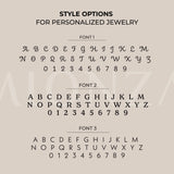 14K Solid Gold Custom Engraved Necklace, Roman Numeral/ Coordinate / Message /Date Necklace, Birthstone Necklace, Personalized Gift