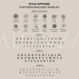 14K Solid Gold Disc Necklace, Personalized Disc with Birthstone, Engraved Gold Necklace, Disc Name Necklace, Custom Gift