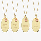 14K Solid Gold Custom Engraved Necklace, Disc Necklace, Birthstone Necklace, Roman Numeral / Coordinate/ Date Necklace, Personalized Gift