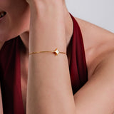A minimalist 18K Gold Vermeil Initial Cuff Bracelet, ideal for stacking or wearing solo for a subtle statement.