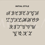 14K Solid Gold Cursive Initial Necklace, Letter Necklace with Tiny Heart  Charm, Personalized Initial Necklace, Custom Gift for Mother