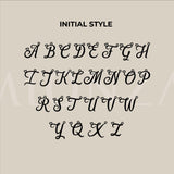 14K Solid Gold Cursive Initial Necklace, Letter Necklace with Tiny Heart  Charm, Personalized Initial Necklace, Custom Gift for Mother